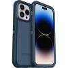 OtterBox iPhone 14 Pro (ONLY) Defender Series XT Case – Black Crystal, screenless, Rugged, Snaps to MagSafe, Lanyard Attachment(Blue)