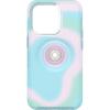 OtterBox iPhone 14 Pro (ONLY) Otter + Pop Symmetry Series Clear Case – Stardust POP (Clear/Glitter), Integrated PopSockets PopGrip, Slim, Pocket-Friendly, Raised Edges Protect Camera & Screen(Glowing Aura)