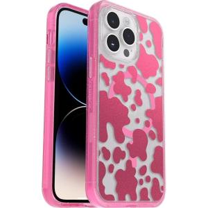 OtterBox Symmetry Series Series+ Clear Case with MagSafe for iPhone 14 Pro Max (ONLY) – Disco Cowgirl (Pink)
