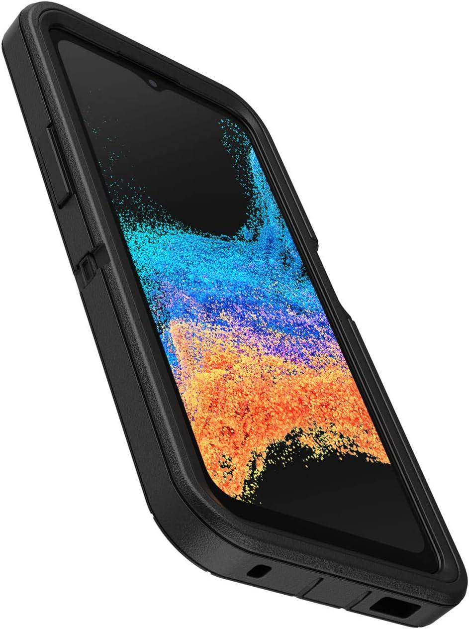 imageOtterBox Samsung XCover6 Pro Defender Series Case  Black Rugged ampamp Durable with Port Protection Includes Holster Clip Kickstand