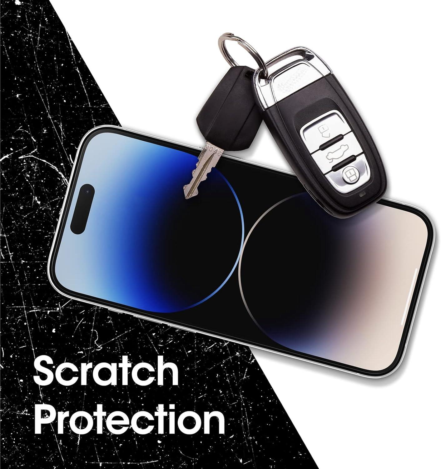 imageOtterBox AMPLIFY GLASS ANTIMICROBIAL BLUE LIGHT Screen Protector for iPhone 14 Pro ONLY Flawless Touch Response Fingerprint Resistant Precision Fit Vibrant ClarityClear