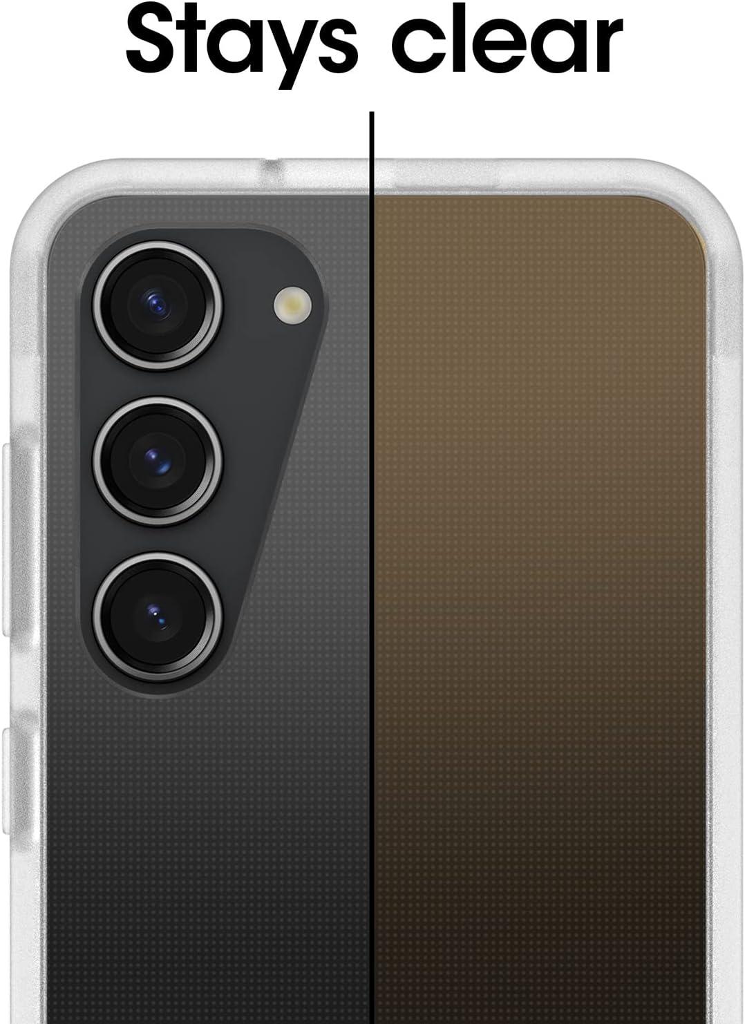 imageOtterBox Galaxy S23 Prefix Series Case Clear UltraThin PocketFriendly Raised Edges Protect Camera ampamp Screen Wireless Charging CompatibleClear