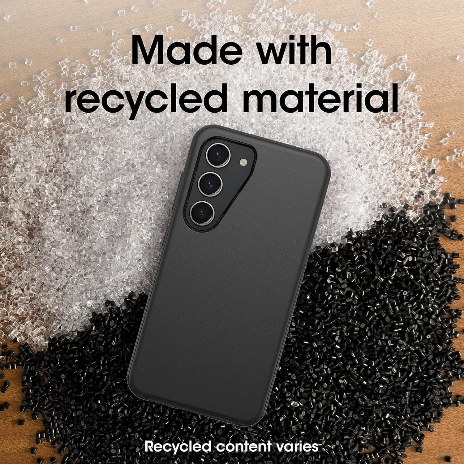 imageOtterBox Galaxy S23 Strada Series Case Single Unit Ships in Polybag Ideal for Business Customers SHADOW Black card holder genuine leather pocketfriendly folio caseBlack