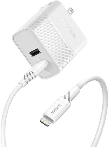 imageOtterBox USBA Dual Port Wall Charger 24W Combined OtterBox USB ALightning Cable 1M Cloud Dream