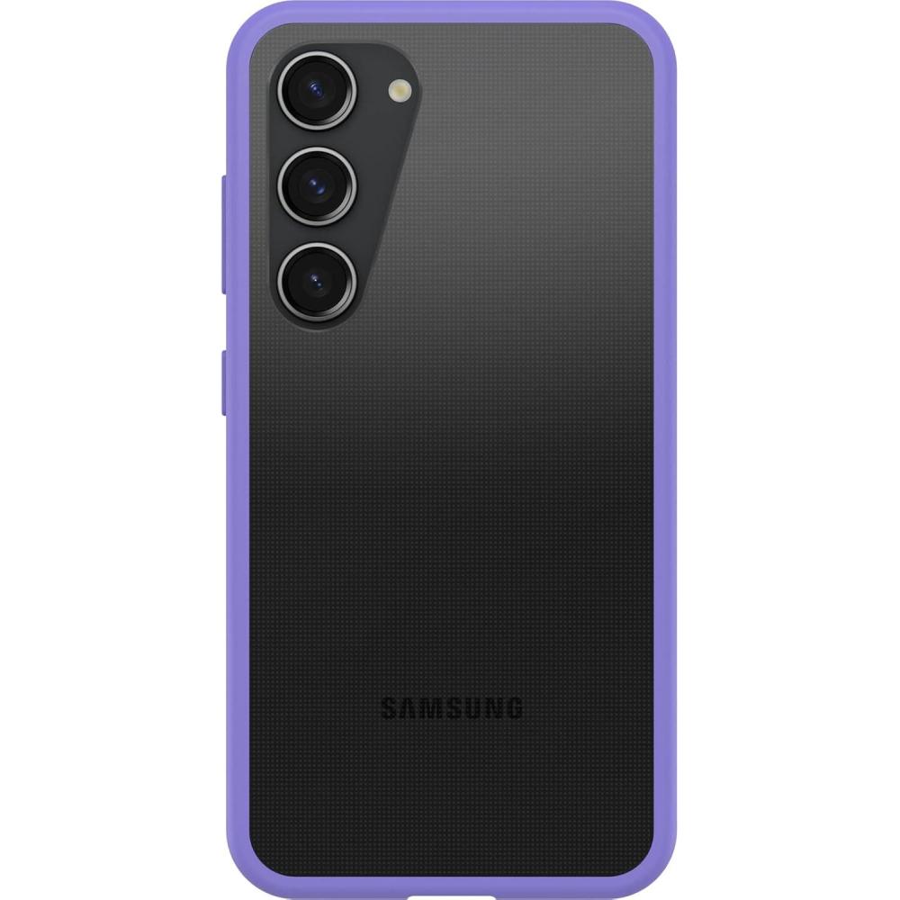 imageOtterBox Galaxy S23 Prefix Series Case  Clear UltraThin PocketFriendly Raised Edges Protect Camera ampamp Screen Wireless Charging CompatibleClearPurple