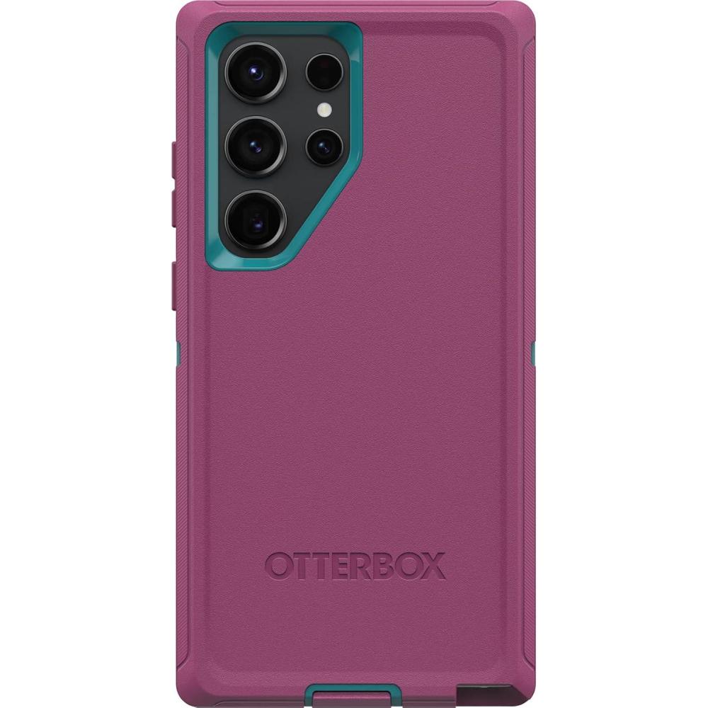 imageOtterBox Galaxy S23 Ultra Defender Series Case  Black Rugged ampamp Durable with Port Protection Includes Holster Clip KickstandPink
