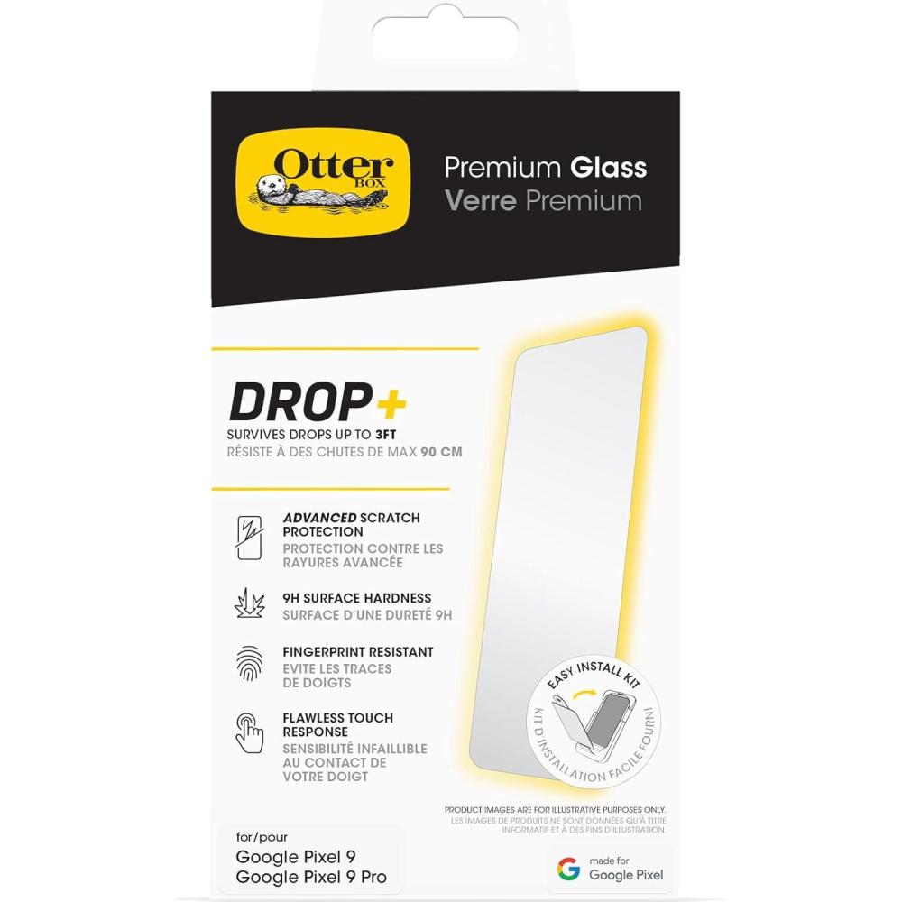 imageOtterBox Google Pixel 9 ampamp 9 Pro Premium Glass Scratch Protection Flawless Touch Response Easy Installation Ships in PolybagPixel 9 and 9 Pro