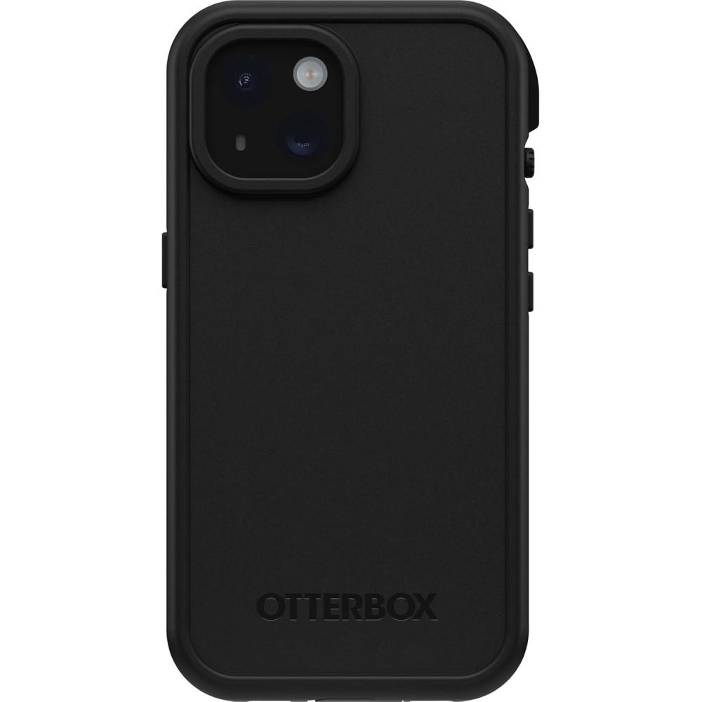 imageOtterBox iPhone 15 Only FR Series Waterproof Case with MagSafe Designed by LifeProof Black Waterproof 60 Recycled Plastic Sleek and StylishBlack