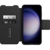 OtterBox Galaxy S23+ Strada Series Case – Single Unit Ships in Polybag, Ideal for Business Customers – SHADOW (Black), card holder, genuine leather, pocket-friendly, folio case(Black)