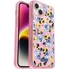 OtterBox iPhone 14 Plus Symmetry Series+ Case – Paradise Print (Black), Ultra-Sleek, Snaps to MagSafe, Raised Edges Protect Camera & Screen(Pink)