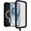 OtterBox iPhone 15 (Only) FRĒ Series Waterproof Case with MagSafe (Designed by LifeProof) – Black, Waterproof, 60% Recycled Plastic, Sleek and Stylish(Black)
