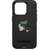 OtterBox Bundle iPhone 15 Pro (Only) Commuter Series Case – (Black) + PopSockets PopGrip (Electric Oil Slick), Slim & Tough, Pocket-Friendly, with Port Protection, PopGrip Included