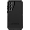 OtterBox Galaxy S23+ Defender Series Case – Single Unit Ships in Polybag, Ideal for Business Customers – BLACK, rugged & durable, with port protection, includes holster clip kickstand