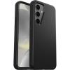 OtterBox Samsung Galaxy S24 Symmetry Series Case – Single Unit Ships in Polybag, Ideal for Business Customers – BLACK, ultra-sleek, wireless charging compatible, raised edges protect camera & screen