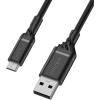 OtterBox USB-A to Micro-USB Cable, 1M – Black(Black)