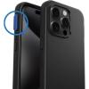 OtterBox iPhone 15 Pro Symmetry Series with Enhanced Action Button (Ships in Polybag, Ideal for Business Customers)(Black w/ Blue Button)