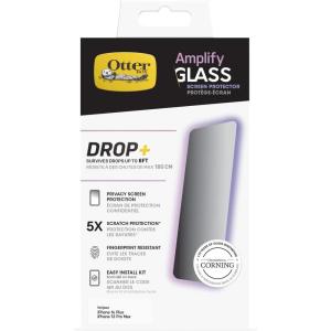 OtterBox AMPLIFY GLASS ANTIMICROBIAL Screen Protector for iPhone 14 Plus, Flawless Touch Response, Fingerprint Resistant, Precision Fit, Vibrant Clarity