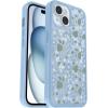 OtterBox iPhone 15, iPhone 14, and iPhone 13 Symmetry Series Clear Case – Dawn Floral (Blue), Snaps to MagSafe, Ultra-Sleek, Raised Edges Protect Camera & Screen