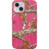 OtterBox iPhone 16e, 15, 14, & 13 Symmetry Series Case – Black, Snaps to MagSafe, Ultra-Sleek, Raised Edges Protect Camera & Screen(Realtree Pink)