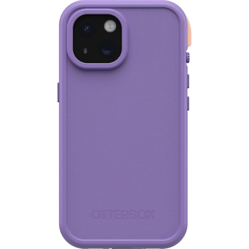 imageOtterBox iPhone 15 Only FR Series Waterproof Case with MagSafe Designed by LifeProof  Rule of Plum Purple Waterproof 60 Recycled Plastic Sleek and Stylish