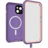 OtterBox iPhone 15 (Only) FRĒ Series Waterproof Case with MagSafe (Designed by LifeProof) – Rule of Plum (Purple), Waterproof, 60% Recycled Plastic, Sleek and Stylish