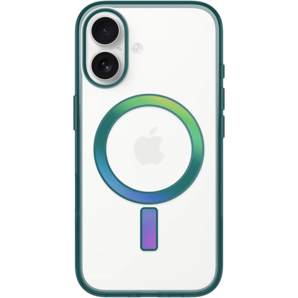 imageOtterBox iPhone 16 Plus Lumen Series Case  Rosefinch PinkMallard Green