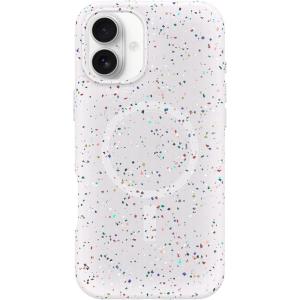 OtterBox Core Series for MagSafe for iPhone 16 Plus – Sprinkles White, Sleek Rubber Design, Smooth Finish, Camera Bumpers, and Protective Screen Lip
