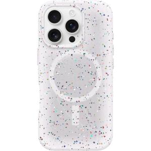OtterBox Core Series for MagSafe for iPhone 16 Pro – Sprinkles White, Sleek Rubber Design, Smooth Finish, Camera Bumpers, and Protective Screen Lip