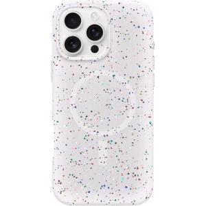 OtterBox Core Series for MagSafe for iPhone 16 Pro Max – Sprinkles White, Sleek Rubber Design, Smooth Finish, Camera Bumpers, and Protective Screen Lip