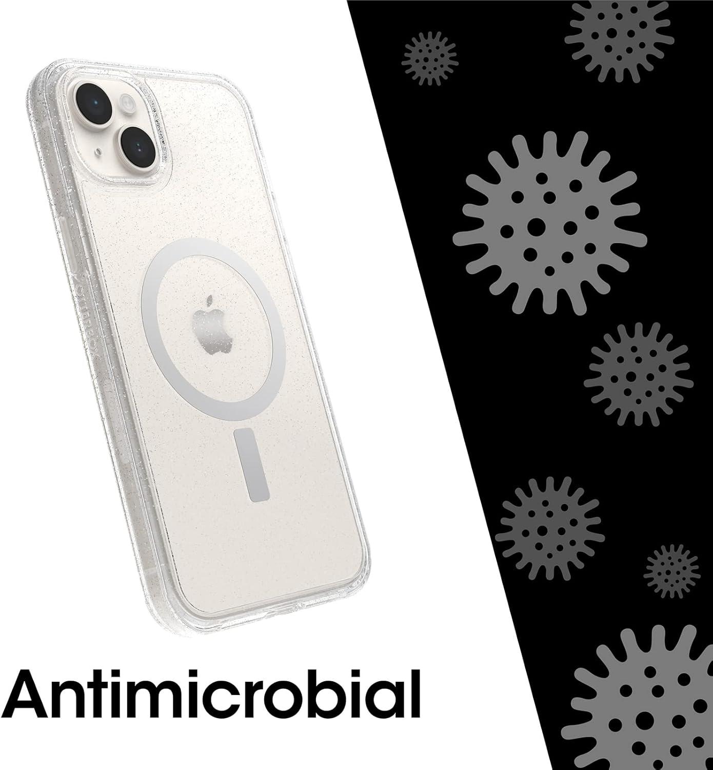 imageOtterBox iPhone 14 Plus Symmetry Series Case AMERICAN FLAG UltraSleek Snaps to MagSafe Raised Edges Protect Camera amp ScreenClearGlitter