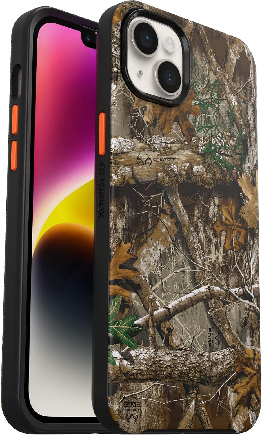 imageOtterBox iPhone 14 Plus Symmetry Series Case AMERICAN FLAG UltraSleek Snaps to MagSafe Raised Edges Protect Camera amp ScreenRealtree Blaze Edge Gen 2