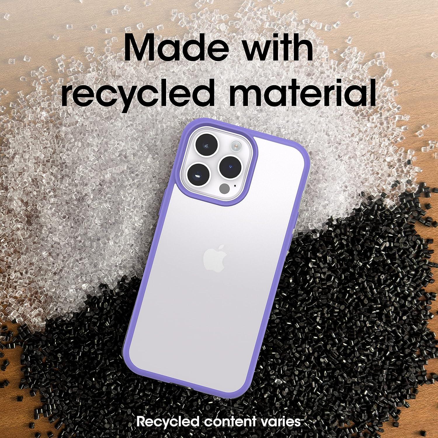 imageOtterBox iPhone 14 Pro ONLY Prefix Series Case STARDUST ClearGlitter ultrathin pocketfriendly raised edges protect camera amp screen wireless charging compatiblePuple