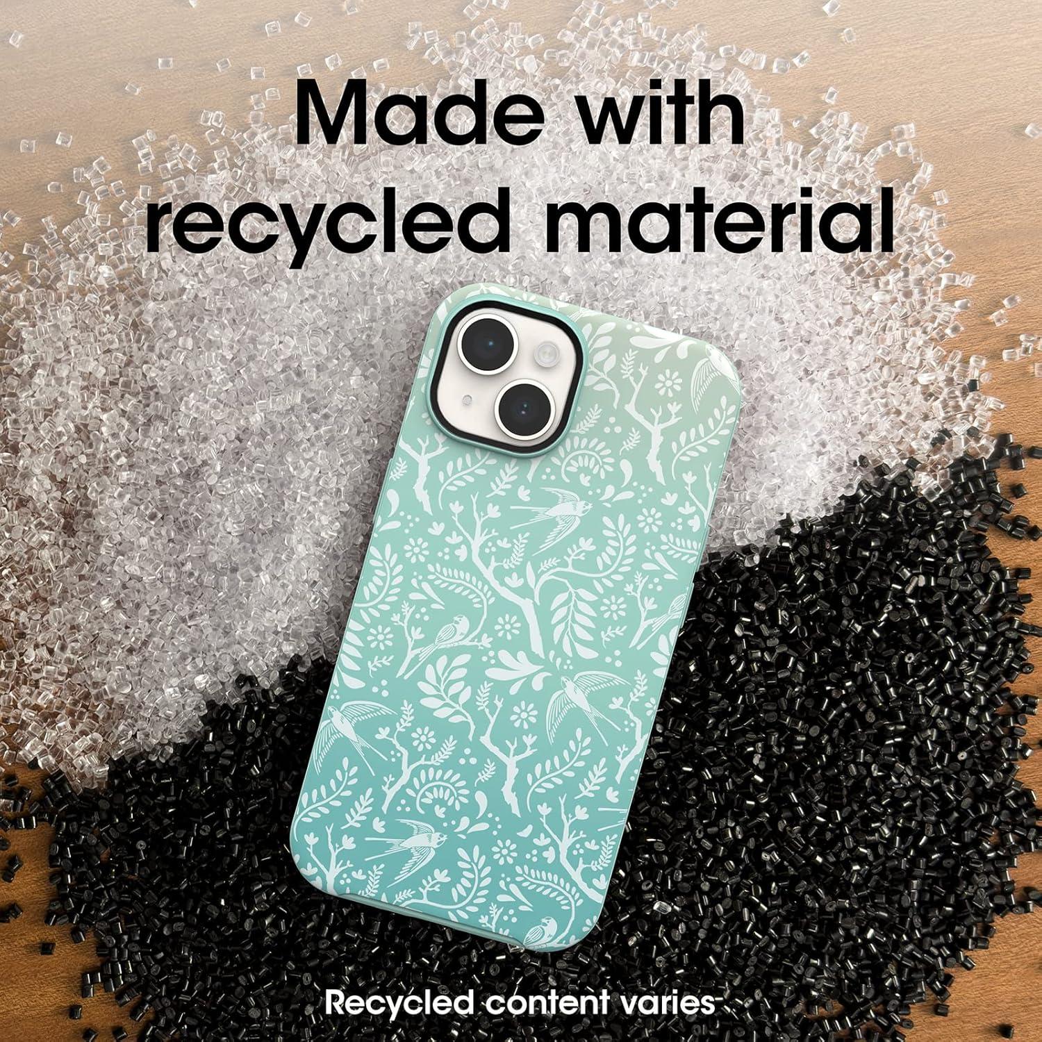 imageOtterBox iPhone 14 amp iPhone 13 Symmetry Series Case SAGE Advice Green UltraSleek Snaps to MagSafe Raised Edges Protect Camera amp Screen