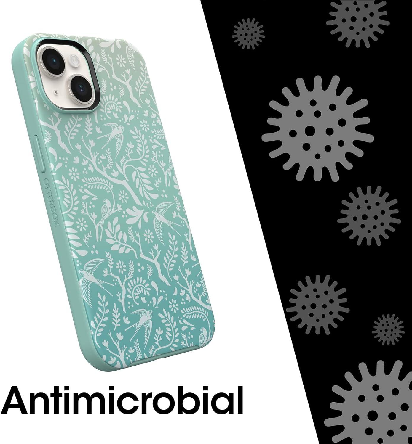 imageOtterBox iPhone 14 amp iPhone 13 Symmetry Series Case SAGE Advice Green UltraSleek Snaps to MagSafe Raised Edges Protect Camera amp Screen