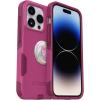 Bundle: Otterbox Commuter Series Case for SERIES Case for iPhone 14 PRO – (INTO THE FUCHSIA) + PopSockets PopGrip – (JAWBREAKER GLOSS)