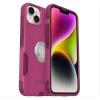 OtterBox Bundle Commuter Series Case for iPhone 14 Plus – (INTO The Fuchsia) + PopSockets PopGrip – (Jawbreaker Gloss)(Clear/Glitter Silver)
