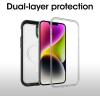 OtterBox iPhone 14 Plus Defender Series XT Case – Black Crystal, screenless, Rugged, Snaps to MagSafe, Lanyard Attachment