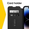 OtterBox iPhone 14 Pro (ONLY) Strada Series Case – Shadow (Black), Card Holder, Genuine Leather, Pocket-Friendly, Folio case(Black)