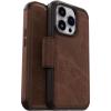 OtterBox iPhone 14 Pro (ONLY) Strada Series Case – Shadow (Black), Card Holder, Genuine Leather, Pocket-Friendly, Folio case(Brown)