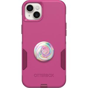 OtterBox Bundle Commuter Series Case for iPhone 14 Plus – (INTO The Fuchsia) + PopSockets PopGrip – (Jawbreaker Gloss)(Jawbreaker Gloss)