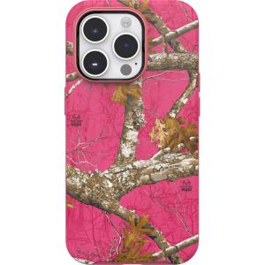 OtterBox iPhone 14 Pro (Only) Symmetry Series Case – Arizona Sunrise (Blue), Snaps to MagSafe, Ultra-Sleek, Raised Edges Protect Camera & Screen(Realtree Flamingo Pink (Gen 2))