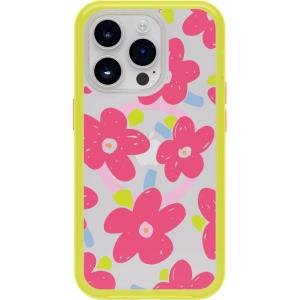 OtterBox iPhone 14 Pro (Only) Symmetry Series Case – Arizona Sunrise (Blue), Snaps to MagSafe, Ultra-Sleek, Raised Edges Protect Camera & Screen(Whimsy Bloom)