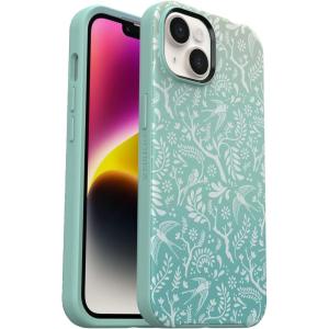 OtterBox iPhone 14 & iPhone 13 Symmetry Series+ Case – SAGE Advice (Green), Ultra-Sleek, Snaps to MagSafe, Raised Edges Protect Camera & Screen