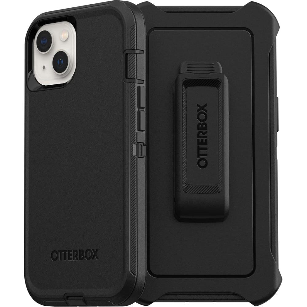 imageOtterBox iPhone 13 Pro Max amp 12 Pro Max Defender Series CaseSingle Unit Ships in Polybag Ideal for Business Customers  BLACK Rugged amp Durable with Port Protection Includes Holster Clip KickstandiPhone 13