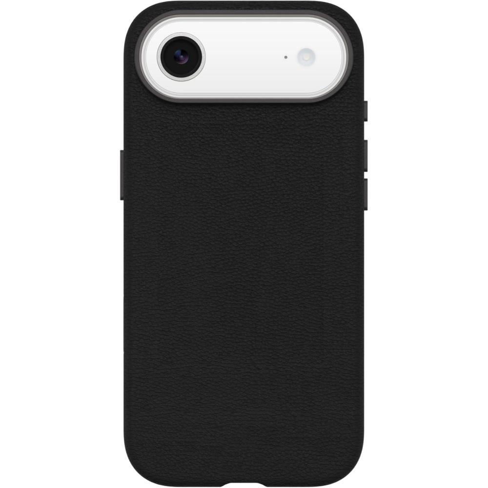 imageOtterBox iPhone 17 Air Symmetry Series Cactus Leather Case  Noir Ash  Black