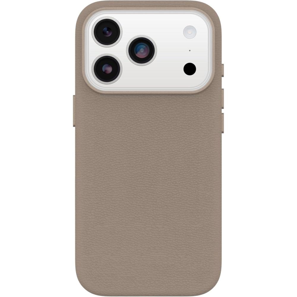 imageOtterBox iPhone 17 Pro Symmetry Series Cactus Leather Case  Grey Comfort