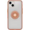 OtterBox iPhone 13 Otter + Pop Symmetry Series Clear Case – MELONDRAMTIC (Clear/Orange), Integrated PopSockets PopGrip, Slim, Pocket-Friendly, Raised Edges Protect Camera & Screen