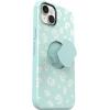 OtterBox iPhone 14 Plus (Only) OtterGrip Symmetry Series Case – Poppies by The SEA (Blue), Built-in Grip, Sleek case, Snaps to MagSafe, Raised Edges Protect Camera & Screen