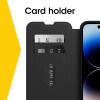 OtterBox iPhone 14 Pro Max (ONLY) Strada Series Case – SHADOW (Black), card holder, genuine leather, pocket-friendly, folio case(Black)