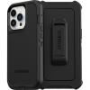 OtterBox iPhone 13 Pro Max & 12 Pro Max Defender Series Case-Single Unit Ships in Polybag, Ideal for Business Customers – BLACK, Rugged & Durable, with Port Protection, Includes Holster Clip Kickstand(iPhone 13 Pro)